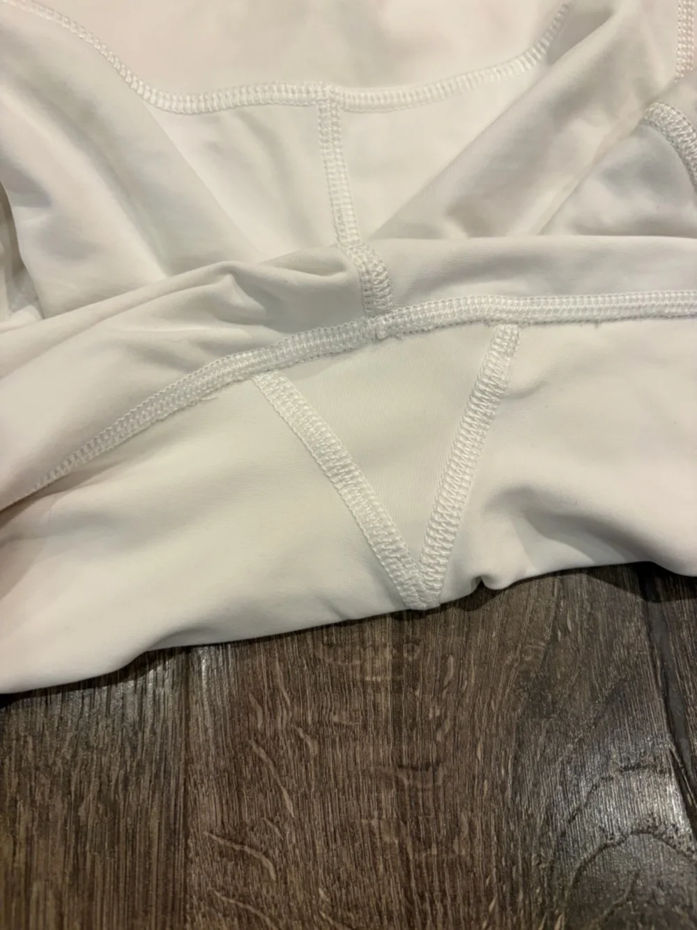 Lululemon Anew Crop Pants Leggings White Laser Cut Ventilation Workout Gym Sz 4